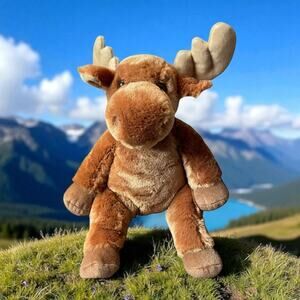 Douglas Plush Moose Stuffed Animal Nursery Antlers Cuddle Toy Nursery Shower 11"